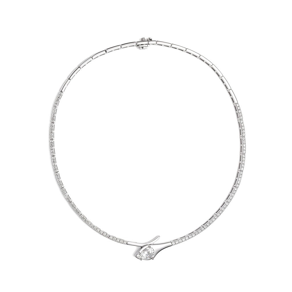 2.69CT Diamond 1.23CT Clear Lab Certified Stone 14k White Gold