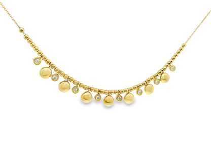 0.29CT Diamond Pendant 14k Yellow Gold