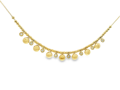 0.29CT Diamond Pendant 14k Yellow Gold