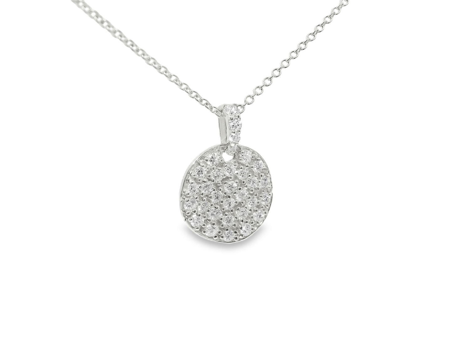 0.65CT Diamond Chip Pendant 14K Gold