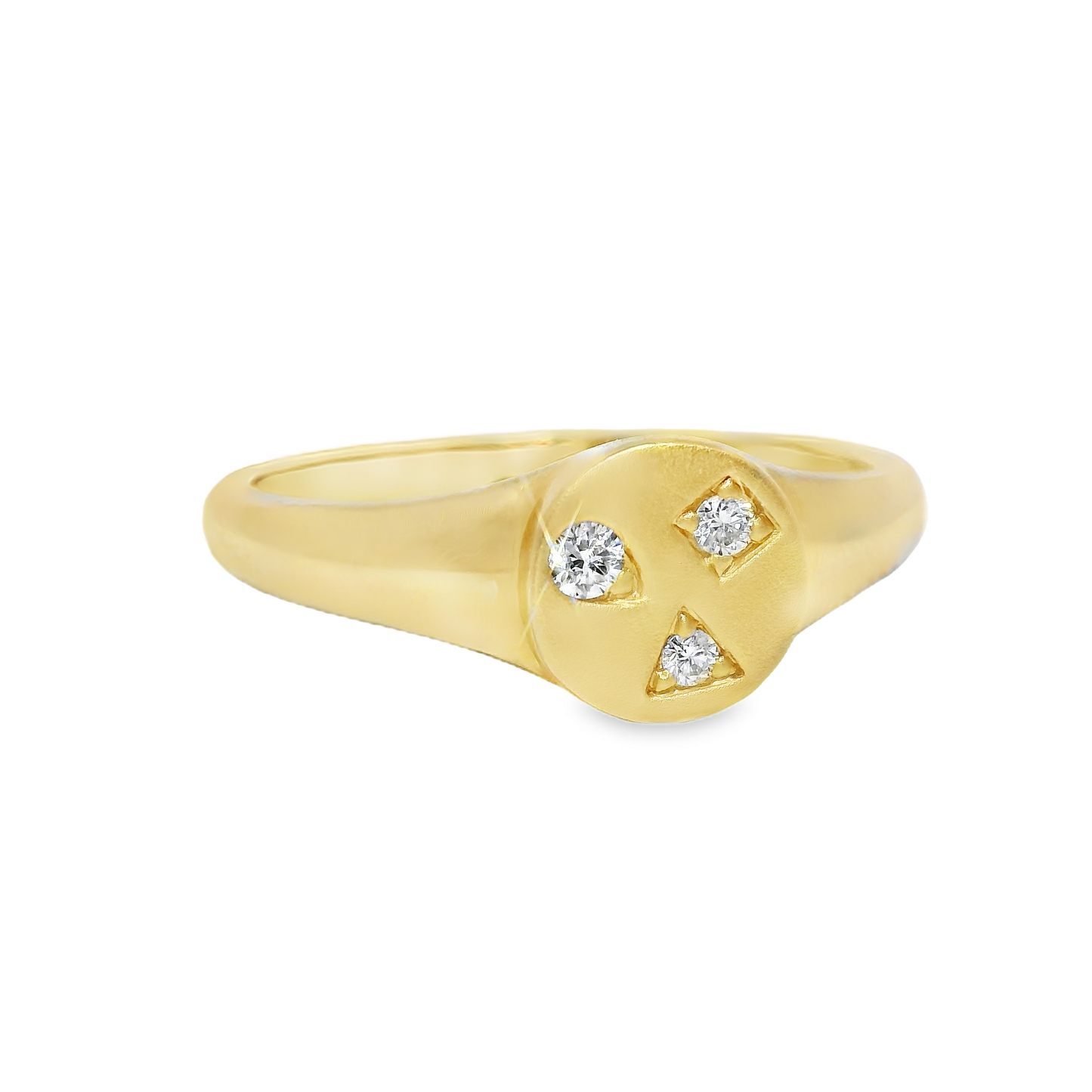 0.06CT Diamond Ring 14k Yellow Gold