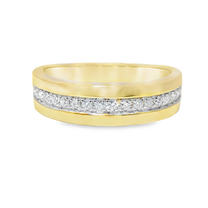 0.21Ct  Diamond Ring 14k Yellow Gold