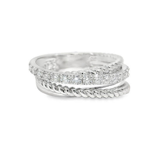0.44CT Diamond Ring 14k White Gold