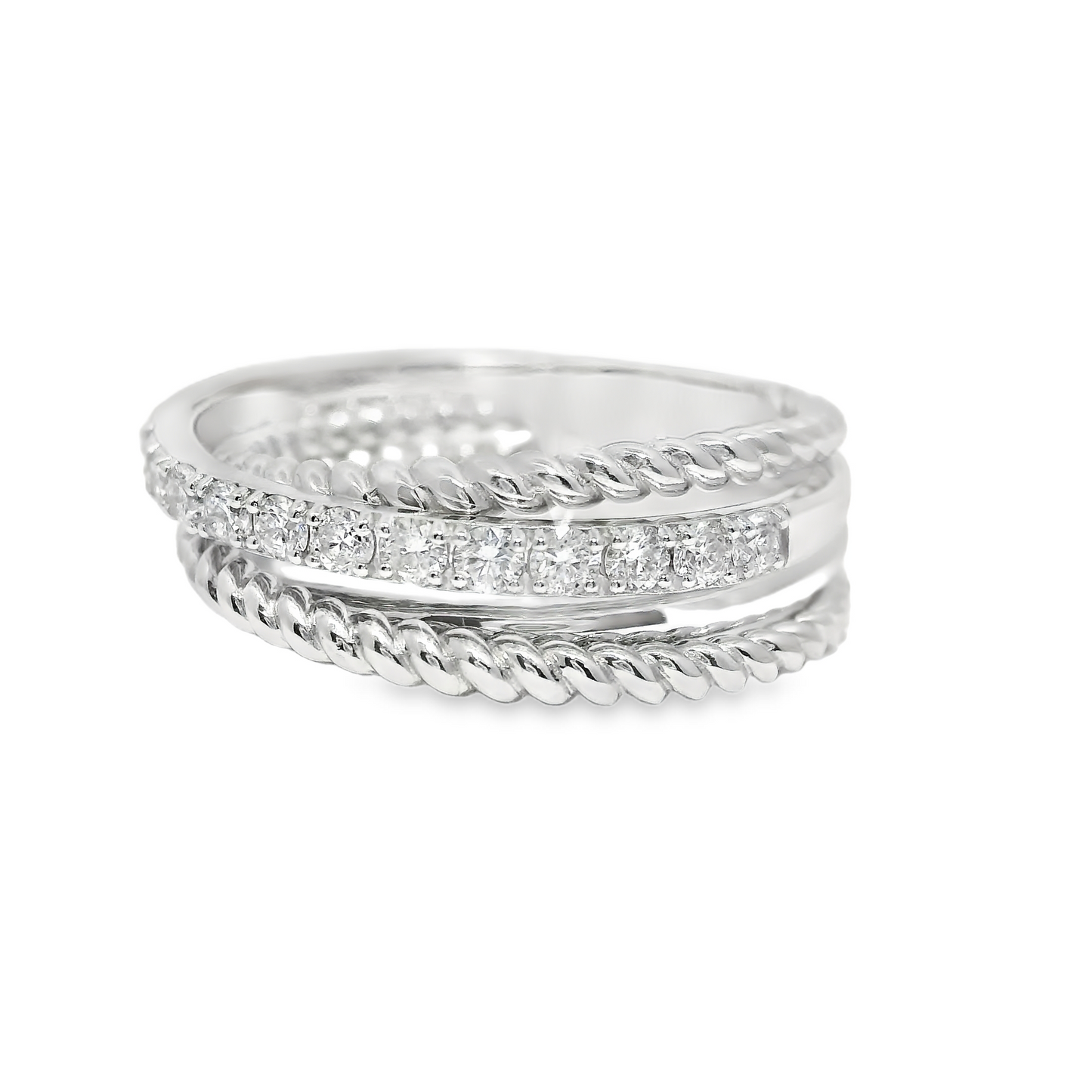 0.44CT Diamond Ring 14k White Gold