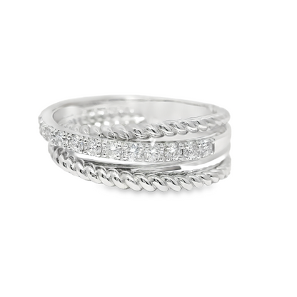 0.44CT Diamond Ring 14k White Gold