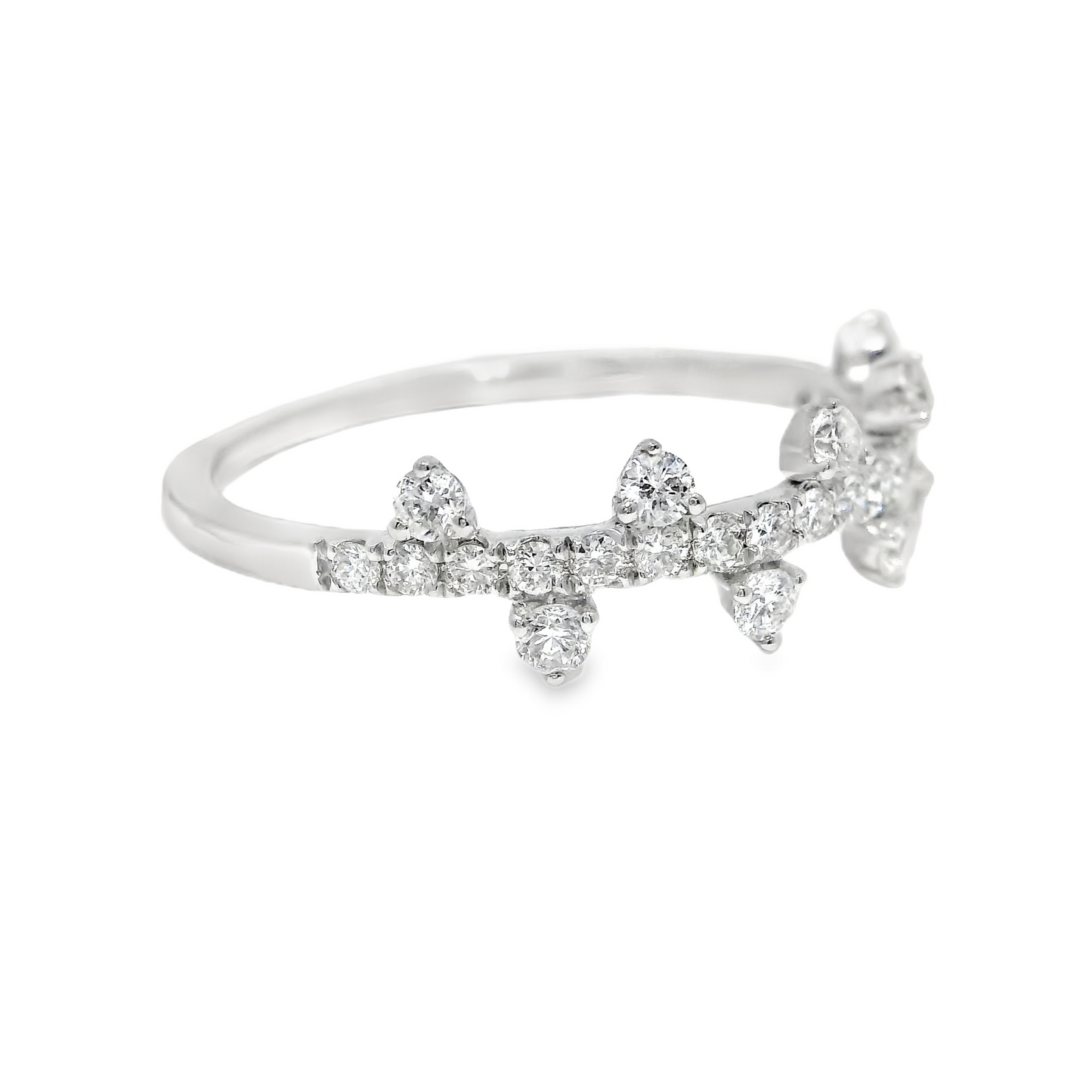 0.41CT Diamond Ring 14k White Gold