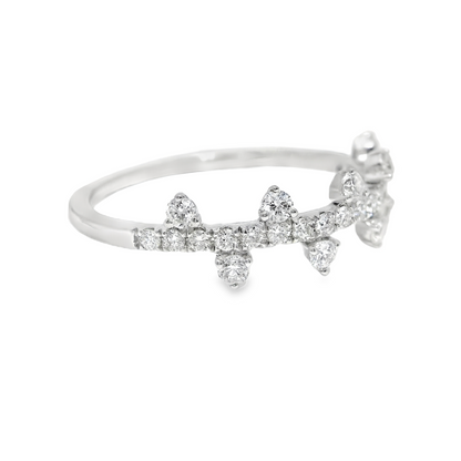0.41CT Diamond Ring 14k White Gold