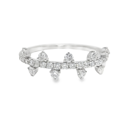 0.41CT Diamond Ring 14k White Gold