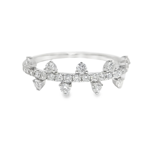 0.41CT Diamond Ring 14k White Gold