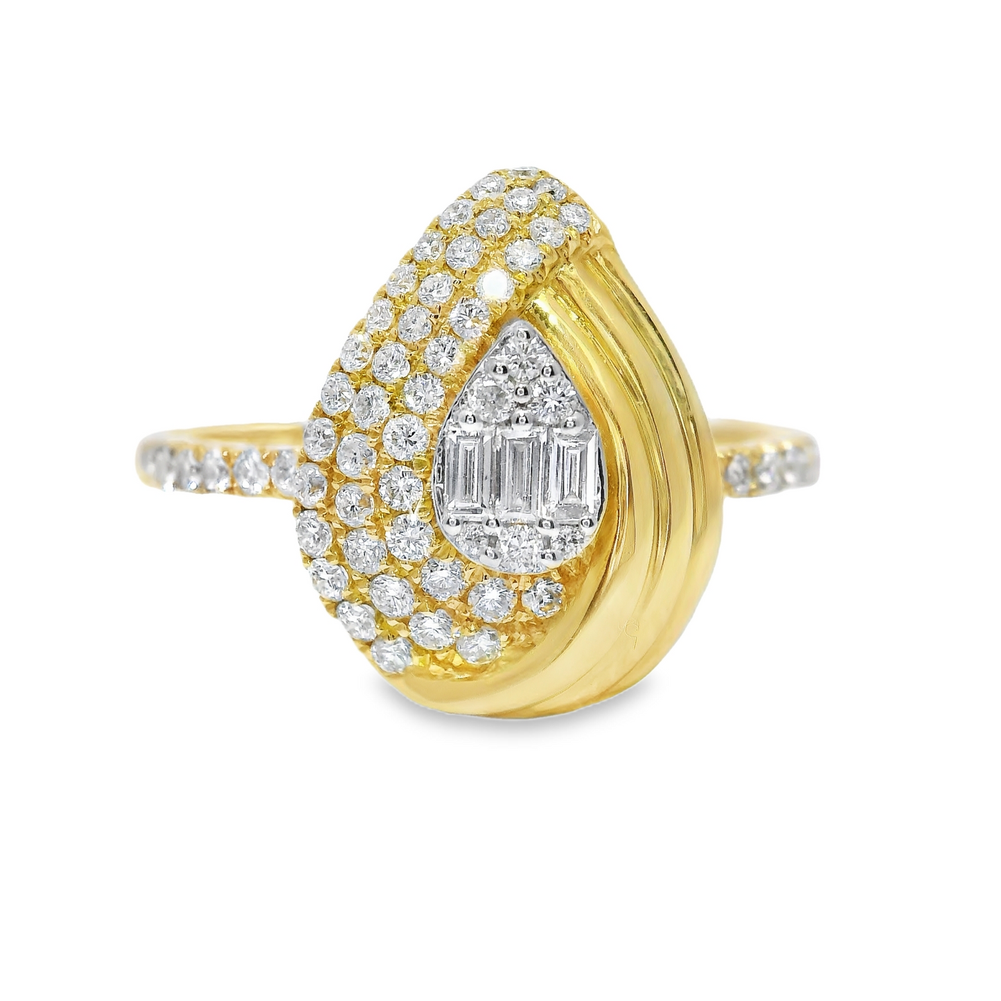0.47CT Diamond Ring 14k Yellow Gold