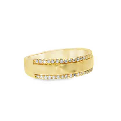 0.20Ct Diamond Ring 18k Yellow Gold