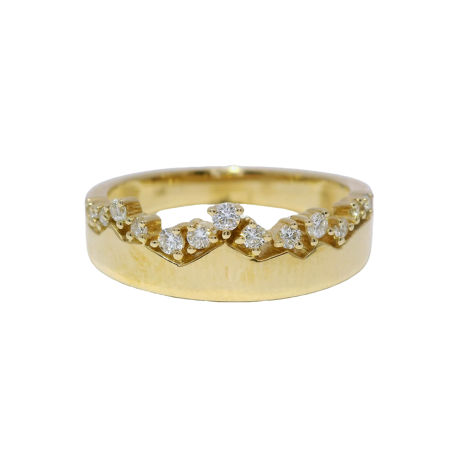 0.18CT Diamond Ring 14k Yellow Gold