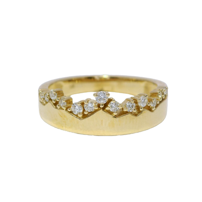0.18CT Diamond Ring 14k Yellow Gold