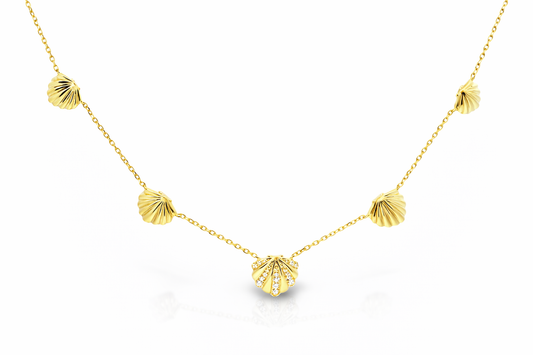 0.15CT Diamond Pendant 14k Yellow Gold