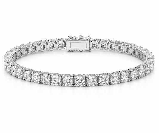 6.90CT Natural Diamond Tennis Bracelet 14k Gold