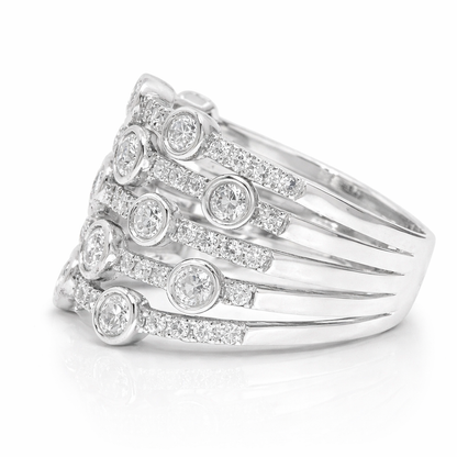 1.51CT Diamond Ring 14k White Gold