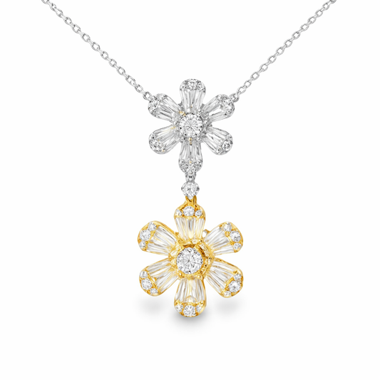 1.92CT Diamond Pendant 18k White Gold