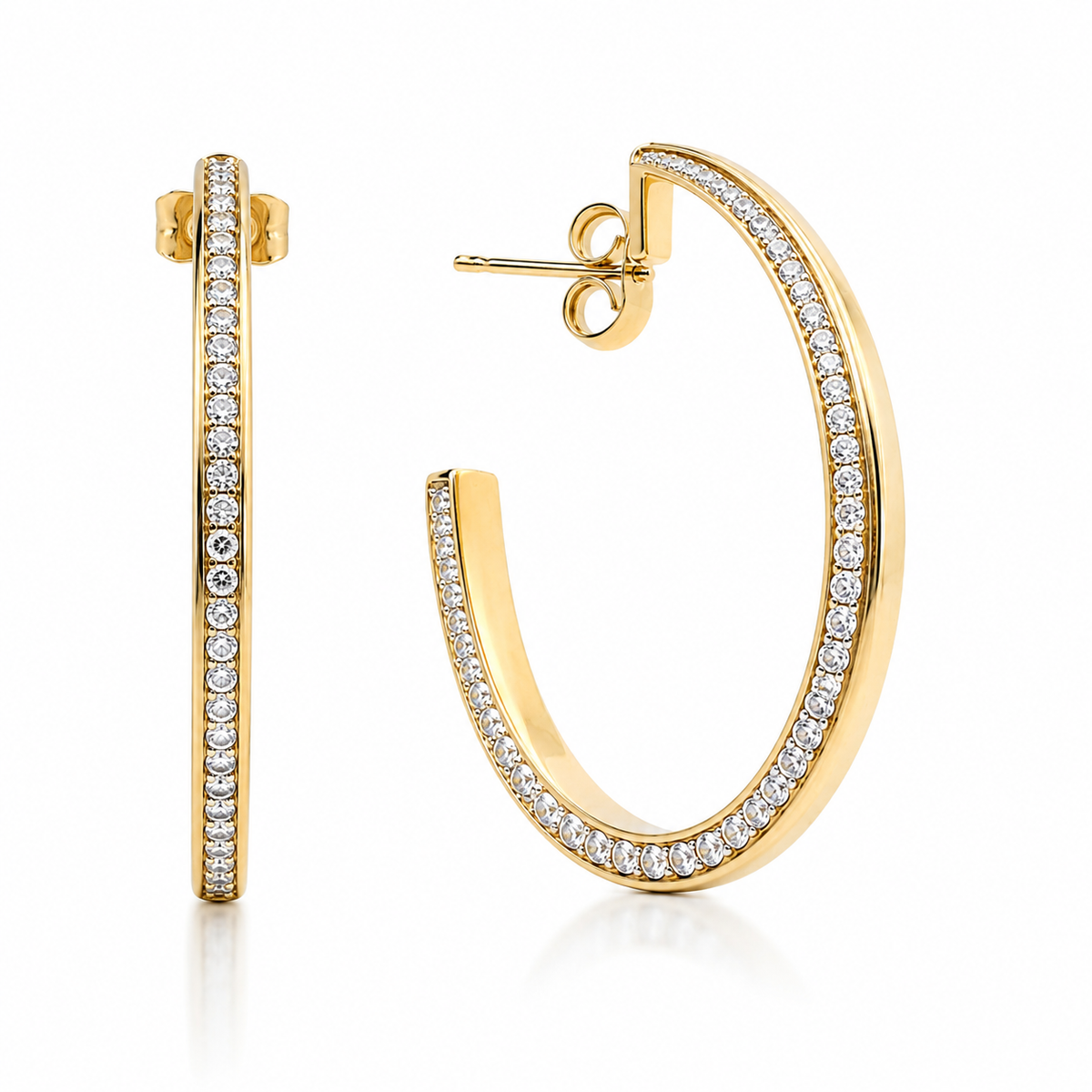 1.69ct diamond hoop ring in 14k yellow gold – Niara