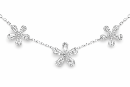 2.31CT Diamond Necklace 18k White Gold