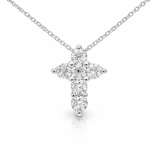 1.50CT Diamond Cross 14k Gold