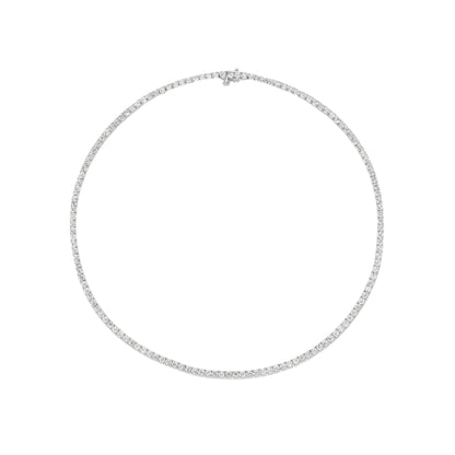 10.37CT Lab Diamond Necklace 14k White Gold