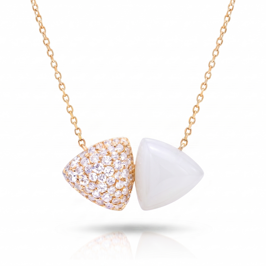1CT Diamond Pendant 14k Yellow Gold