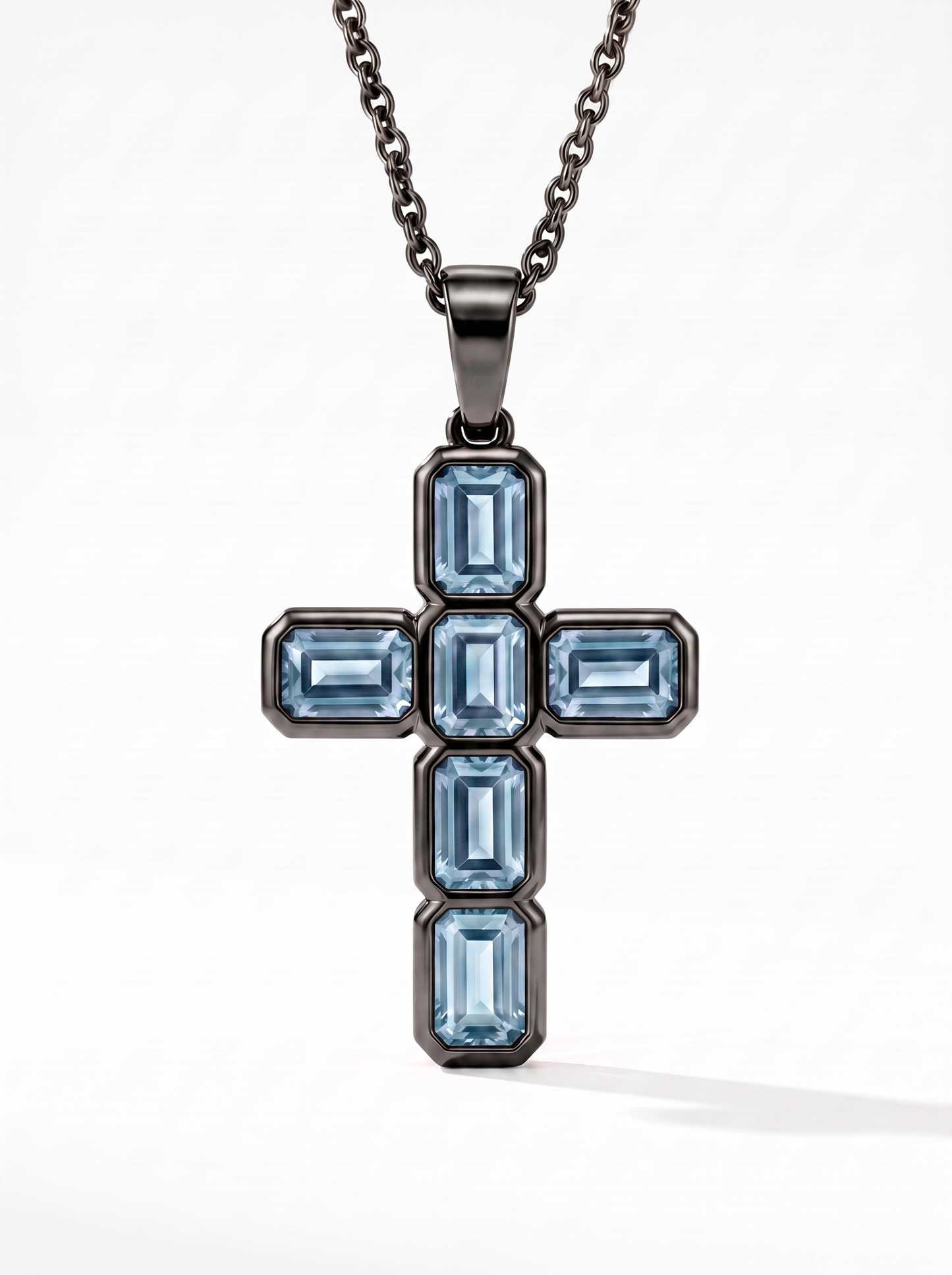 Blue Obsidian Cross
