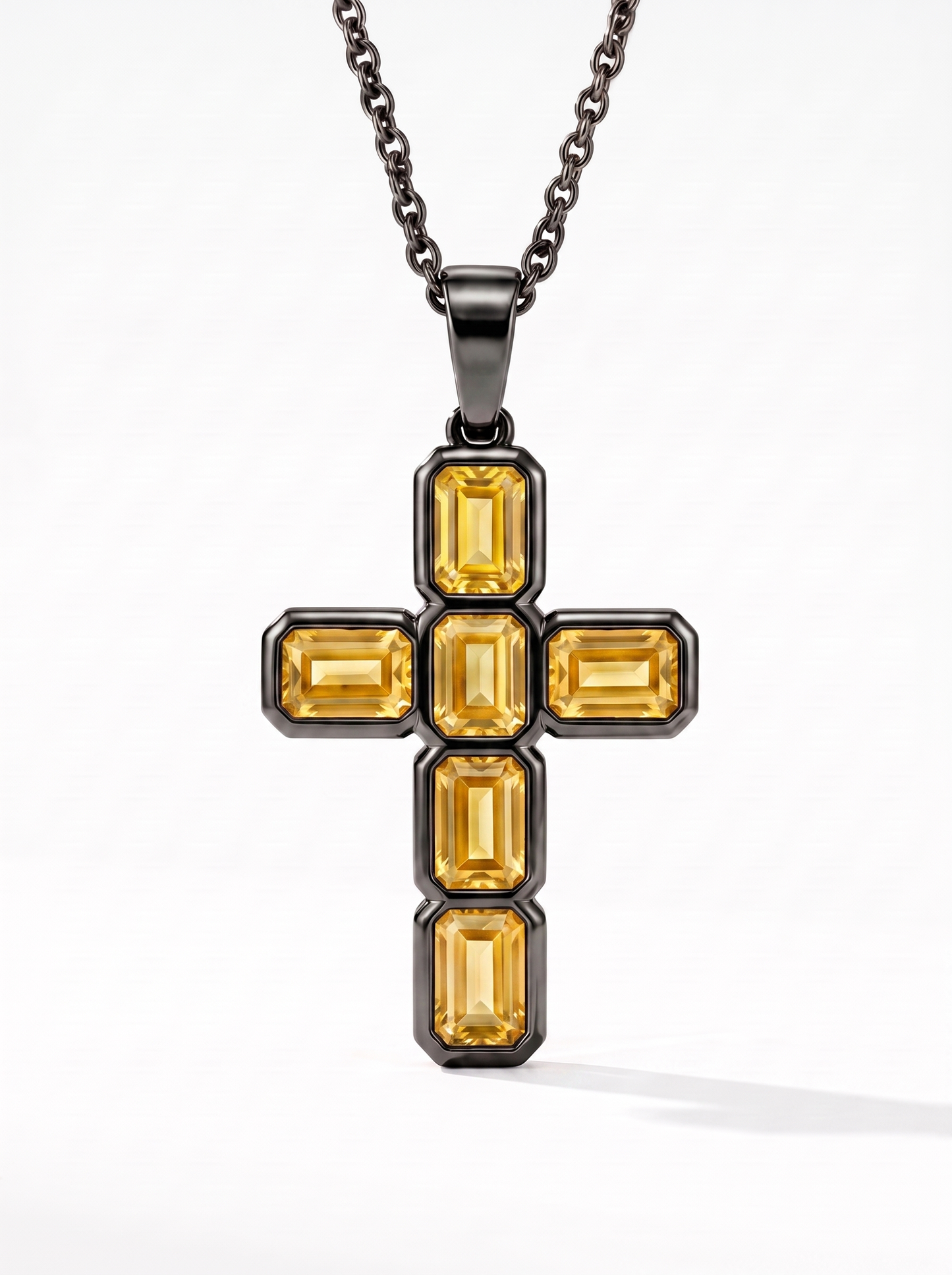 Yellow Obsidian Cross