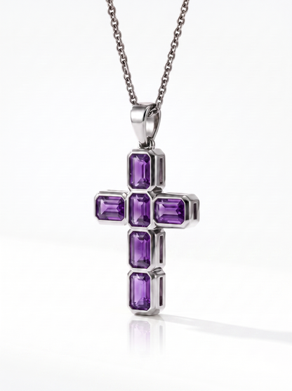 Violet Argent Silver Cross