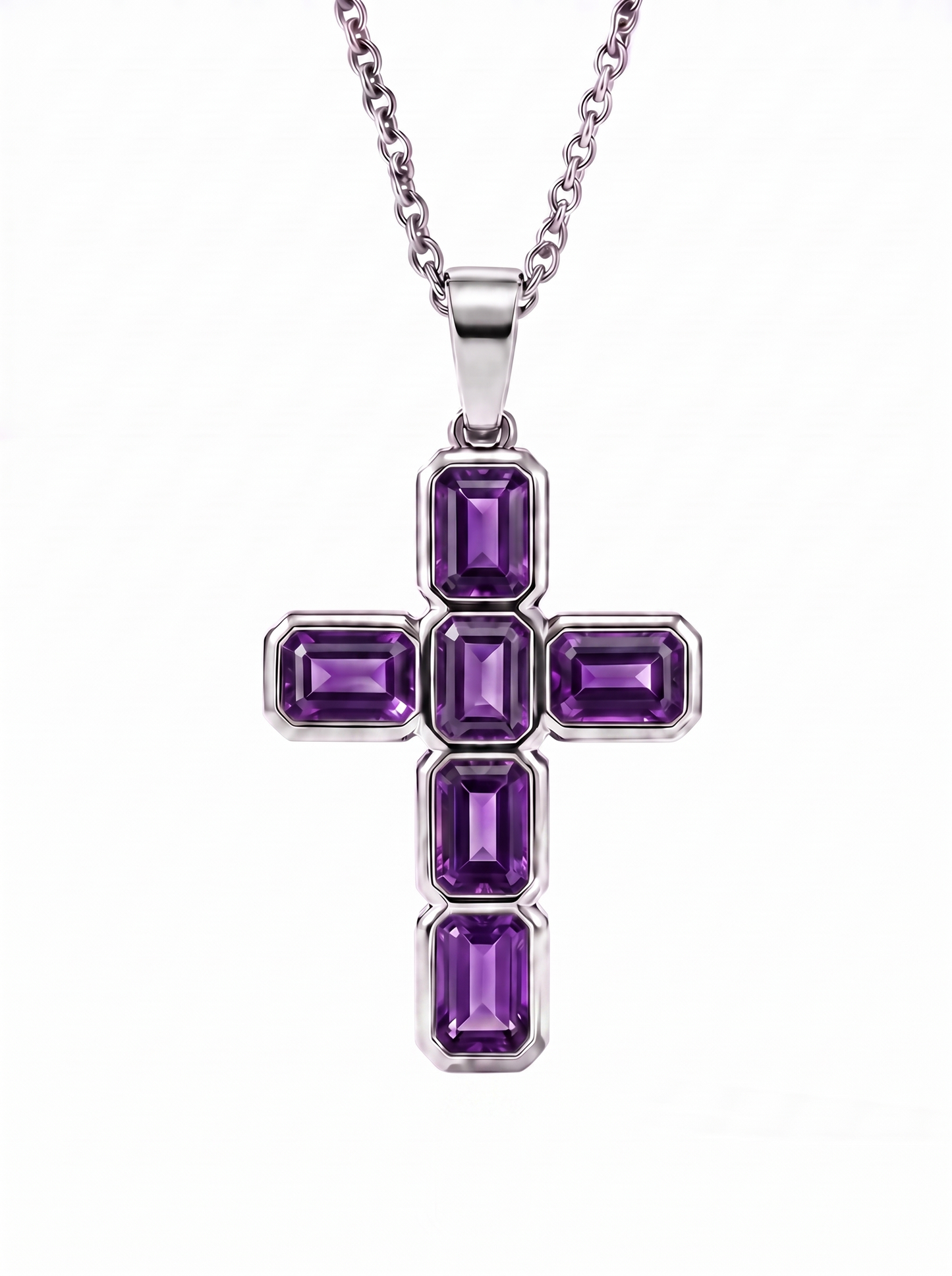 Violet Argent Silver Cross