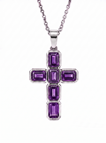 Violet Argent Silver Cross