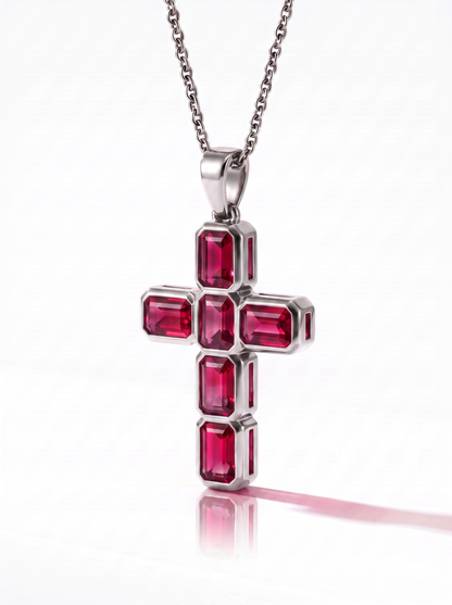 Ruby Argent Silver Cross