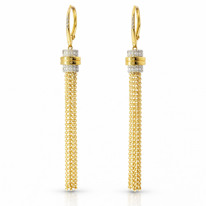 0.19CT Diamond 14K Gold Earring