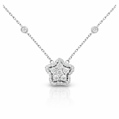1.01CT Diamond Pendant 14k White Gold