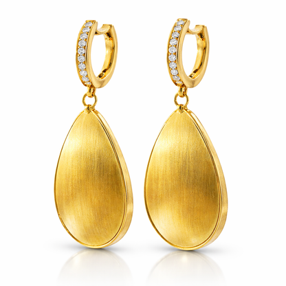 0.15CT Diamond 14k Yellow Gold Earring