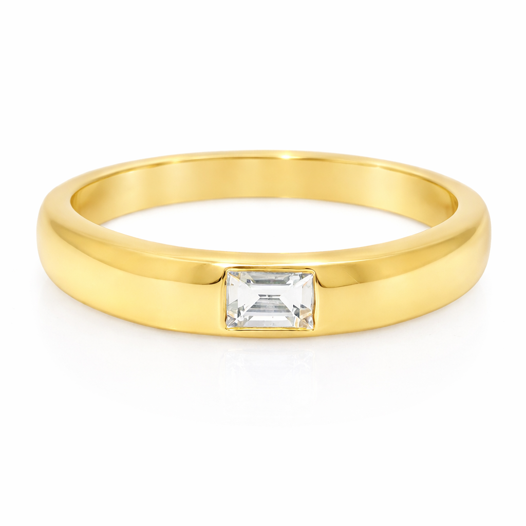0.10CT Diamond Ring 18k Yellow Gold