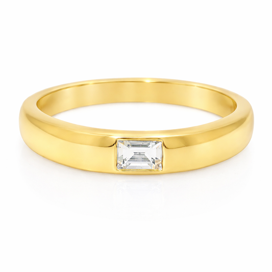 0.10CT Diamond Ring 18k Yellow Gold