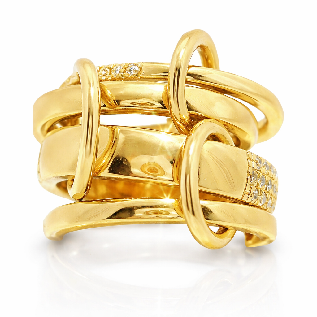 0.95CT Diamond Ring 14k Yellow Gold