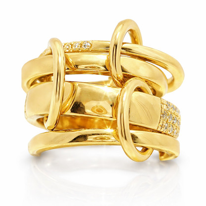 0.95CT Diamond Ring 14k Yellow Gold