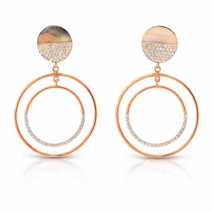 0.52CT Diamond 14k Rose Gold Earring