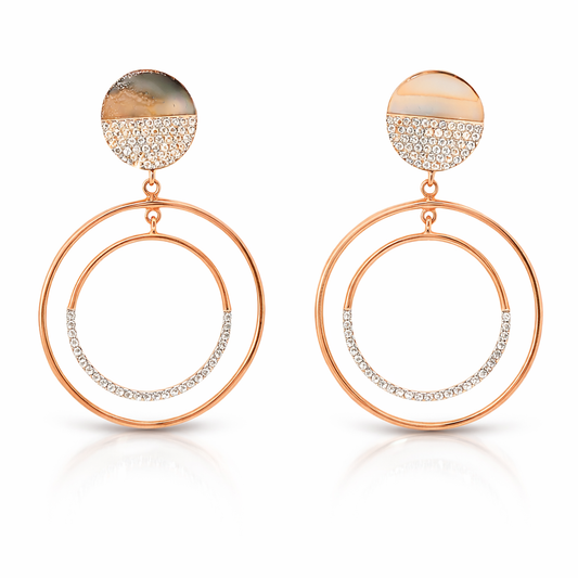 0.52CT Diamond 14k Rose Gold Earring