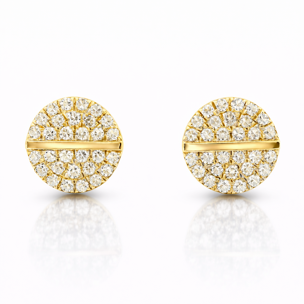 0.17CT Diamond 14k Gold Earring