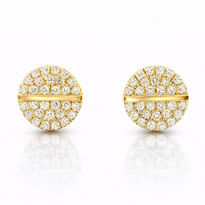 0.17CT Diamond 14k Gold Earring