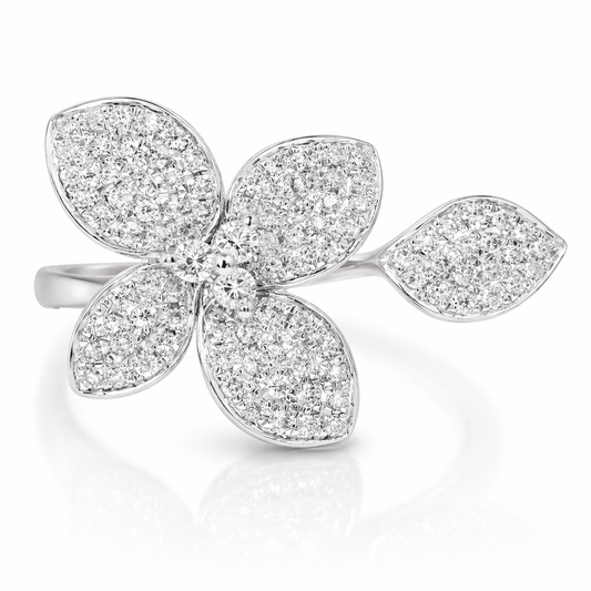 0.48CT Diamond Ring 14k White Gold