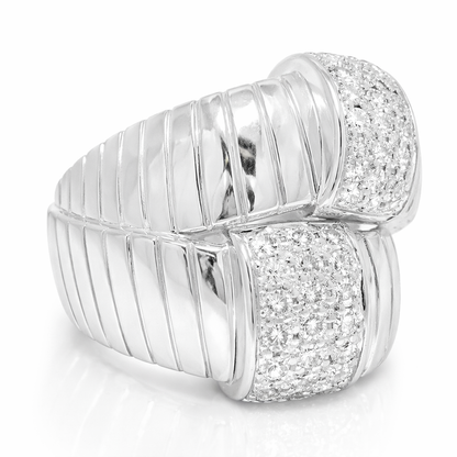 0.80CT Diamond Ring 14K White Gold