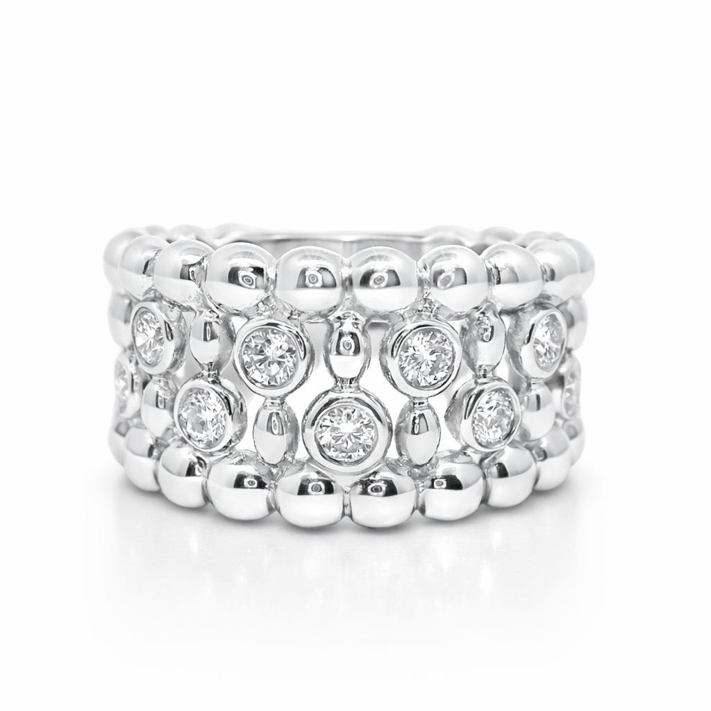 0.42CT Diamond Ring 18k white Gold