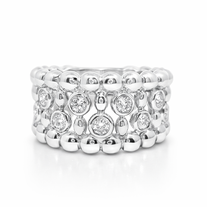 0.42CT Diamond Ring 18k white Gold