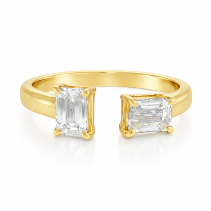0.52CT Diamond Ring 18k Yellow Gold