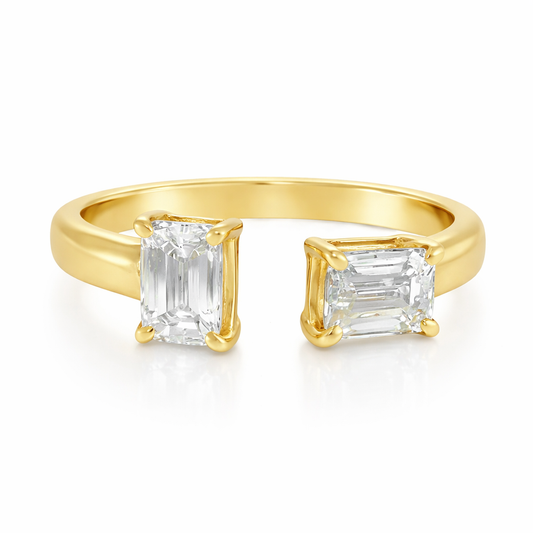 0.52CT Diamond Ring 18k Yellow Gold