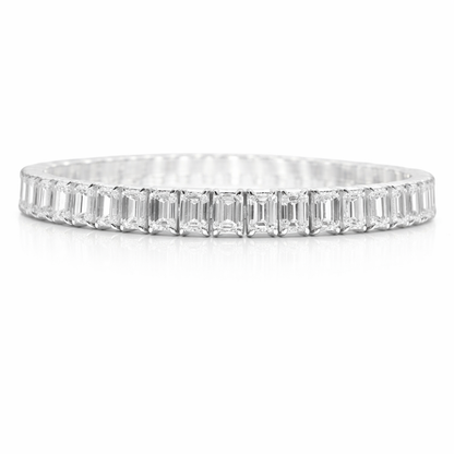 14.315CT Lab Diamond Tennis Bracelet 14k White Gold